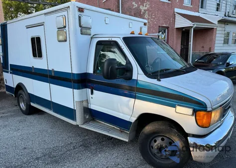2003 Ford Econoline E450 Super Duty Cutaway Van from USA, damaged, VIN 1FDXE45F23HB83679